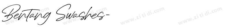 Bentang Swashes字体转换